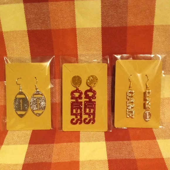Jewelry - NIP Boutique Football Earrings